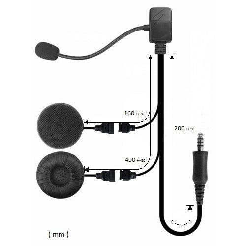 (CRS-HKH2) Helmet Kit w/ Q2 Connectors