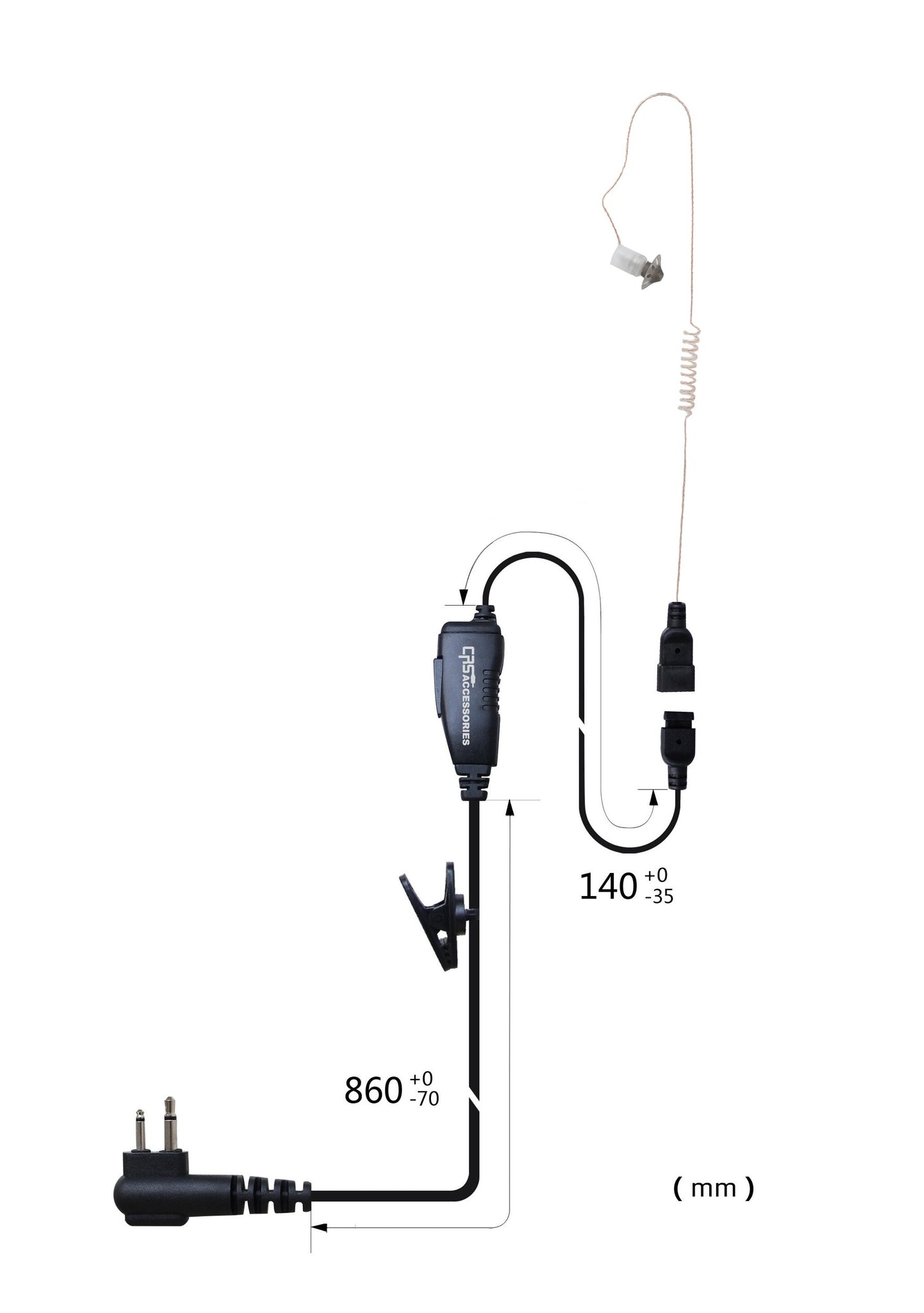 (CRS-1WEEP) 1 Wire Extreme Earpiece