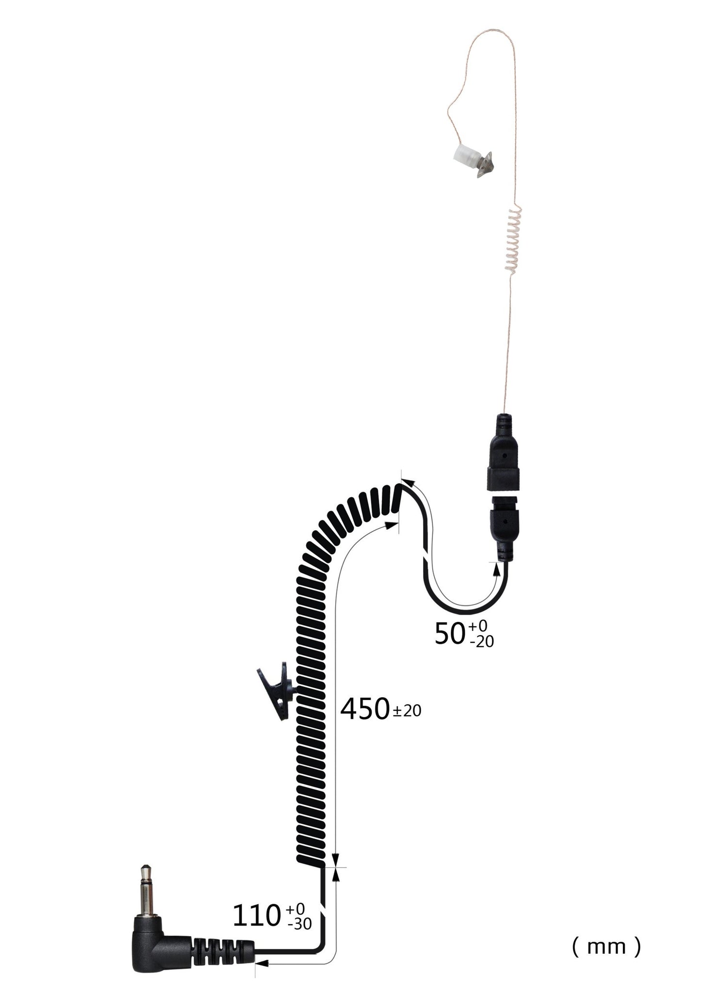 (CRS-LOEEP) Listen Only Extreme Earpiece w/ Cable