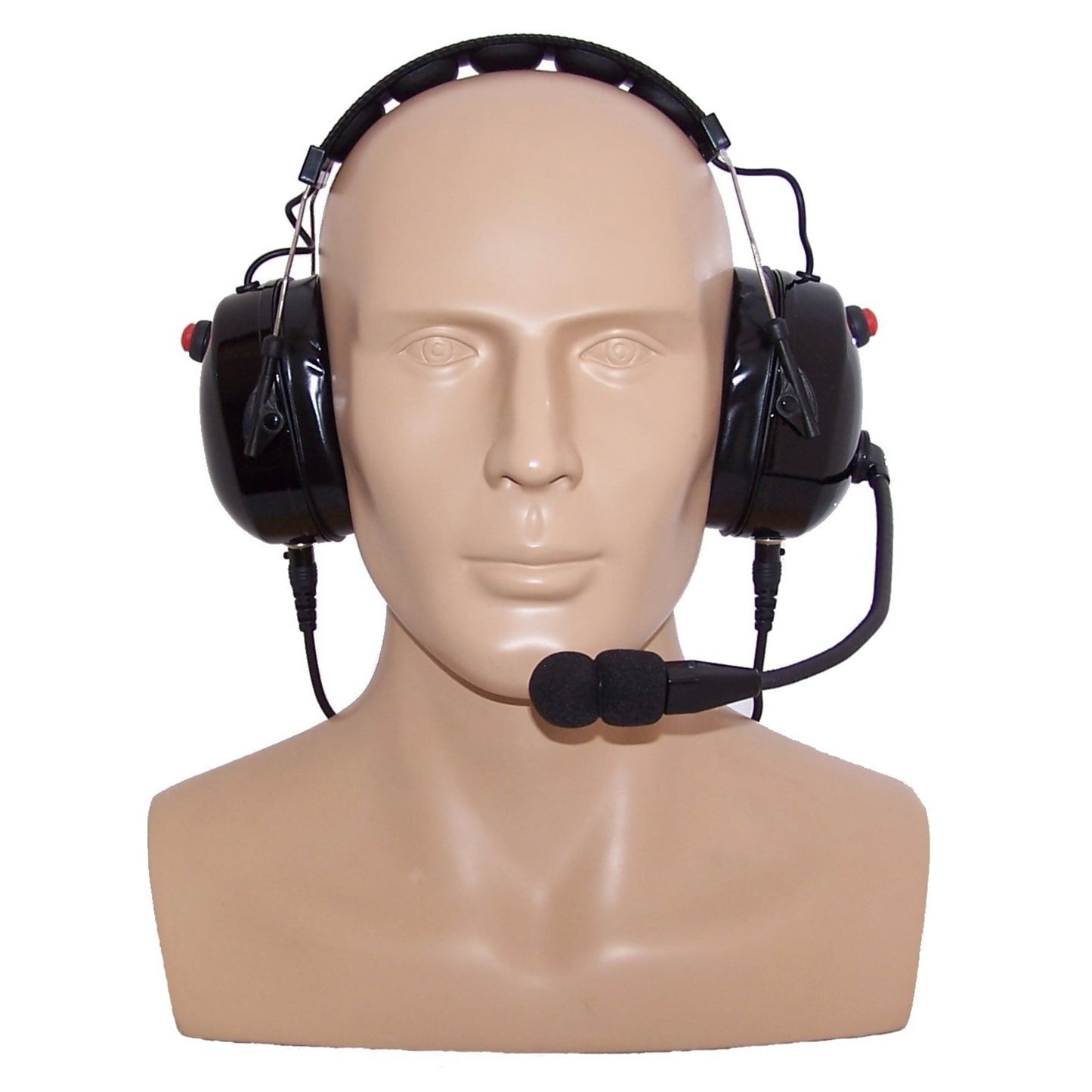 (CRS-HDHSOHDI) Dual Input Over the Head Noise Cancelling H/Duty Headset - WITHOUT CABLES