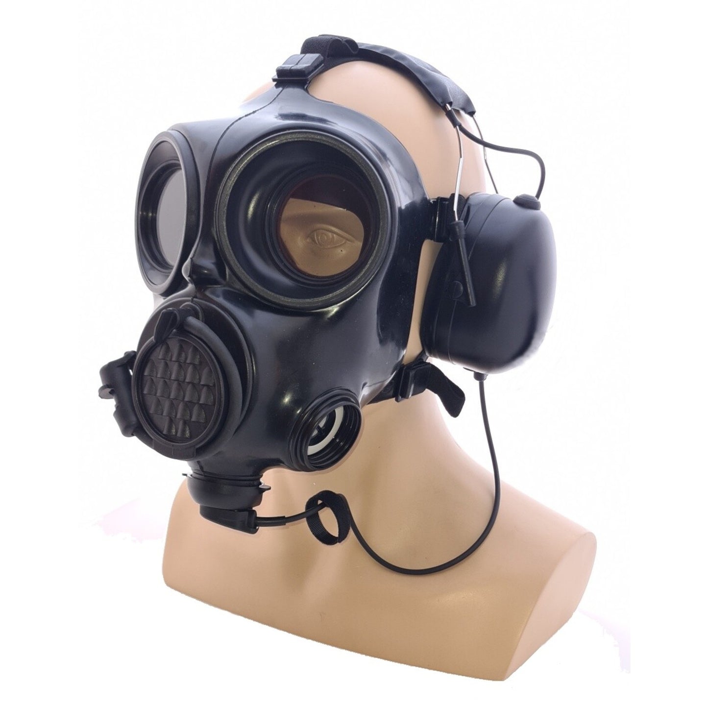 (CRS-HDHSOHNM) Heavy Duty Over The Head Headset for MIRA Gas Mask