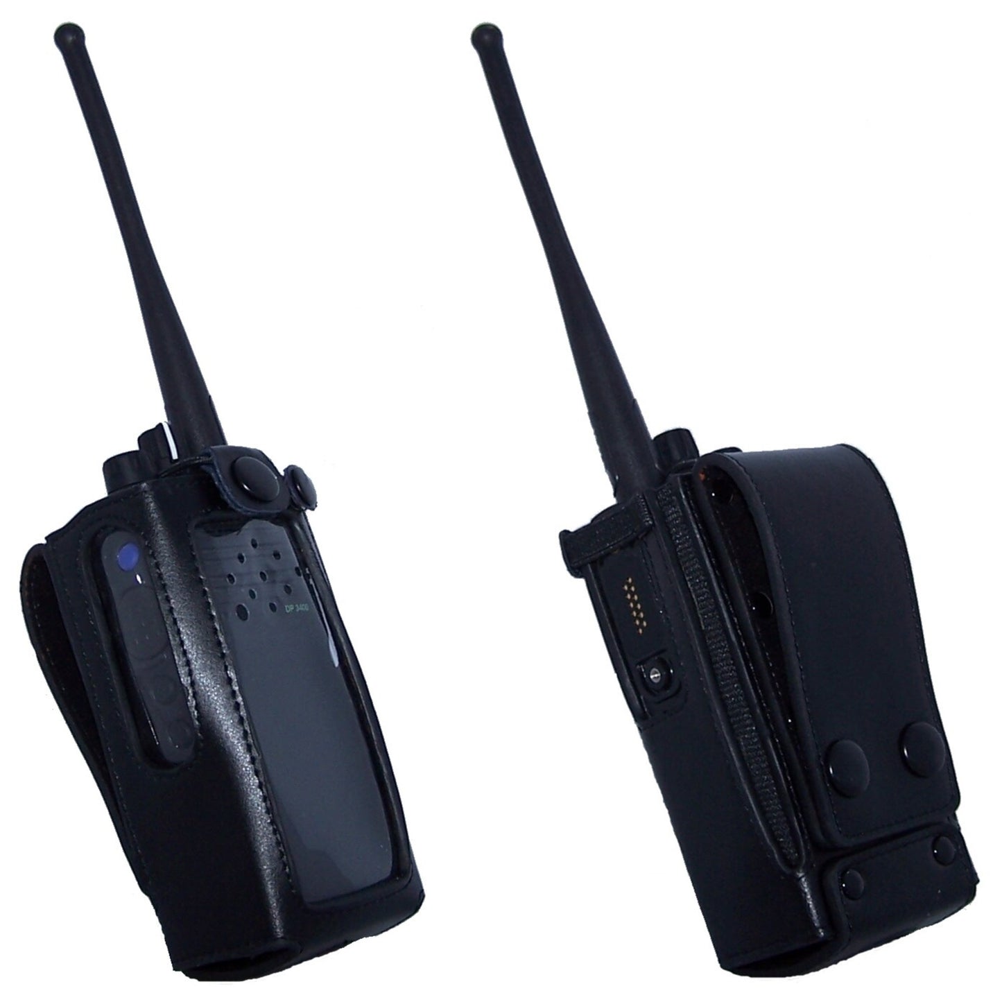 (CRS-HDLCSL) Motorola MotoTRBO Heavy Duty Leather Case – w/ Fixed Belt Loop