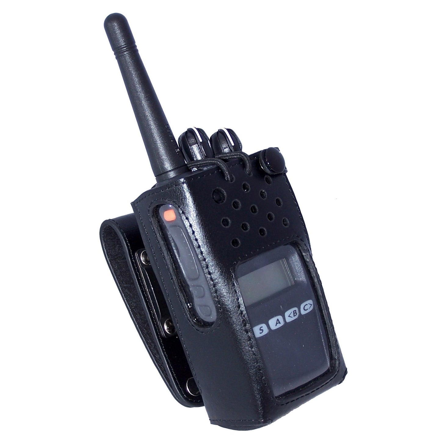 (CRS-HDSWLC-10) Kenwood/Icom/Vertex Heavy Duty Swivel Leather Case