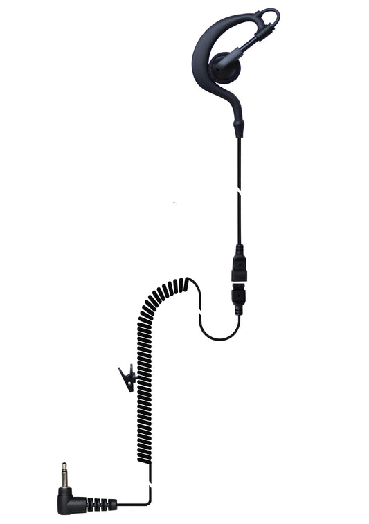 (CRS-LOEH) Listen Only Earhook Earpiece w/ Cable