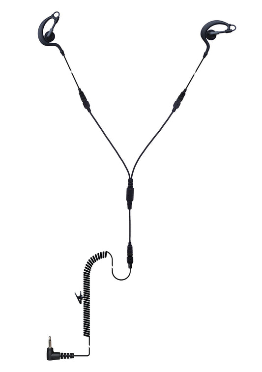 (CRS-LOEHEYS) Listen Only Y Splitter Earhook Earpiece w/ Cable