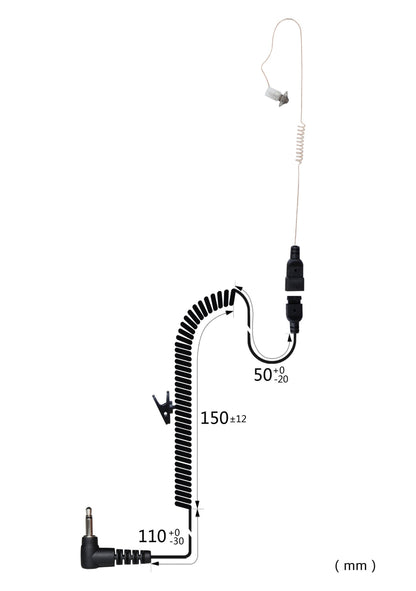 (CRS-LOEEP) Listen Only Extreme Earpiece w/ Cable